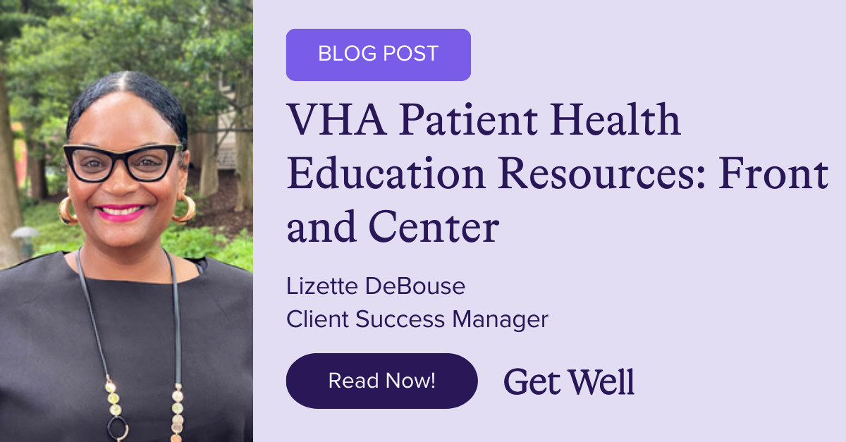 VHA Patient Health Education Resources: Front and Center